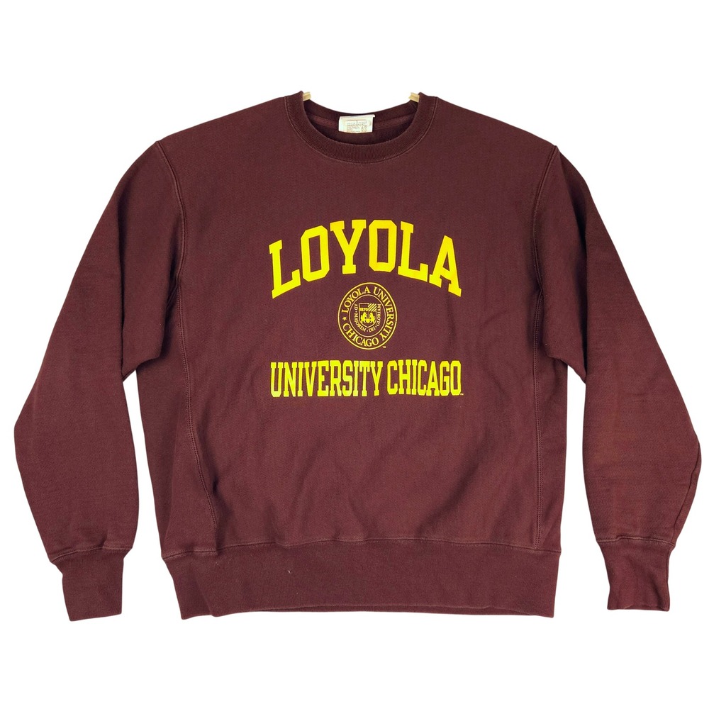Champion Reverse Weave Loyola University Chicago Sweatshirt Maroon Mens Large